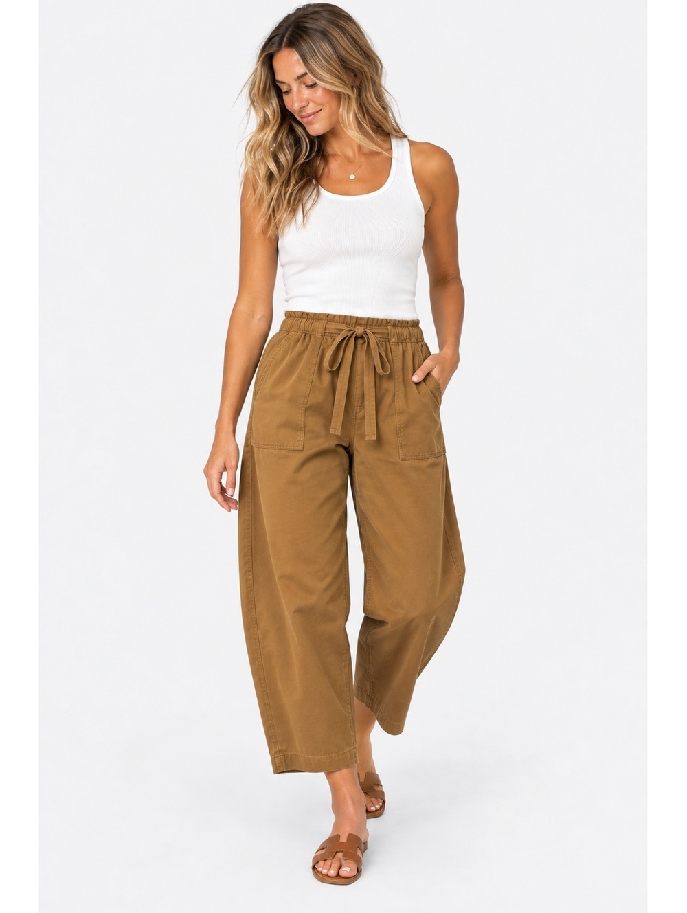 NWT Everlane The Easy Barrel Pant Oak Brown M
